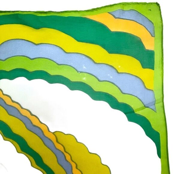 Vintage 70’s Funky Psychedelic Print Scarf - Picture 3 of 8